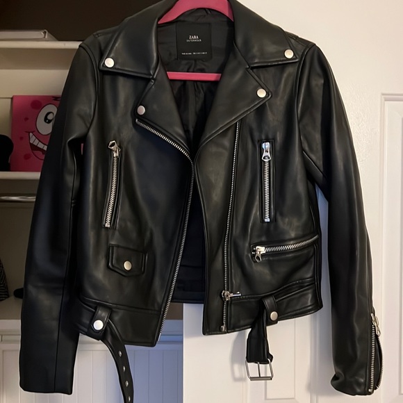 Zara’s leather biker jacket 💕 - Picture 1 of 2